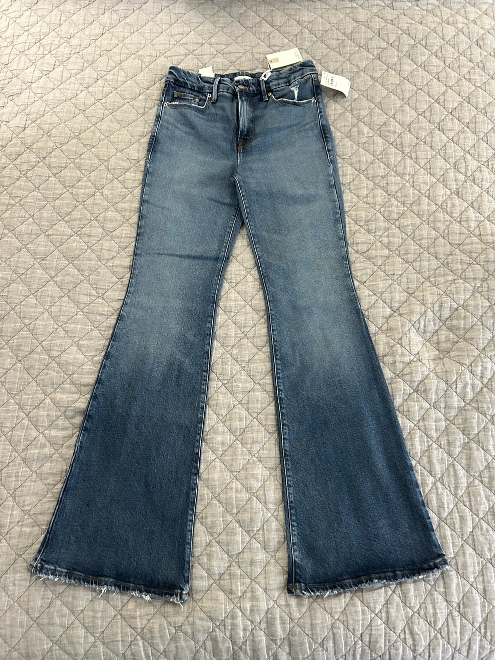 Good American Good Legs Flare Jeans Indigo513 Size 8/29 GLFDV220T NWT